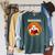 Ghost Reading Books Teacher Halloween Men Women Raglan Sleeve Sweatshirt Heather Blue Lagoon