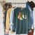 Ghosts Reading Books Teacher Halloween Librarian Boooks Raglan Sleeve Sweatshirt Heather Blue Lagoon