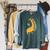 Giraffe Books Raglan Sleeve Sweatshirt Heather Blue Lagoon