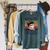 Girl Owl That's What I Do Read Books Raglan Sleeve Sweatshirt Heather Blue Lagoon