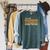It's Not Hoarding If It's Comic Books Graphic Collector Raglan Sleeve Sweatshirt Heather Blue Lagoon