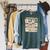 Jane Austen Book Classic Literature Stamp Collage Premium Tri-Blend Raglan Sleeve Sweatshirt Heather Blue Lagoon