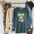 Koala Bear Librarian Reading Books Koala Raglan Sleeve Sweatshirt Heather Blue Lagoon