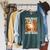 Leave Reality Enter Books Bookworm Reading Book Raglan Sleeve Sweatshirt Heather Blue Lagoon