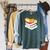 Leopard Gecko Sleeping Books Reading Geckos Raglan Sleeve Sweatshirt Heather Blue Lagoon