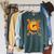 Letter G Initial Comic Book Vintage Matching Family Fun Raglan Sleeve Sweatshirt Heather Blue Lagoon
