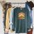 Take A Look It's In A Book Motivating Teachers Bookworms Raglan Sleeve Sweatshirt Heather Blue Lagoon