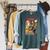 Marvel Captain Marvel Versus Rogue Revenge Comic Book Cover Raglan Sleeve Sweatshirt Heather Blue Lagoon