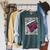 Marvel Comics Logo Comic Book Fill Panel Raglan Sleeve Sweatshirt Heather Blue Lagoon
