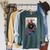 Marvel Comixology Champions Ms Marvel Comic Book Cover Raglan Sleeve Sweatshirt Heather Blue Lagoon