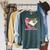 Mommys Reading Buddy Bookworm Humor Book Lover Mom Raglan Sleeve Sweatshirt Heather Blue Lagoon