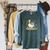 Oops I Got Another Book Goose Reading Humor Raglan Sleeve Sweatshirt Heather Blue Lagoon