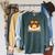 Owl Book Literature Book Reading Raglan Sleeve Sweatshirt Heather Blue Lagoon
