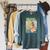 Peeing In The Pool Book Cover By Sam Spencer Raglan Sleeve Sweatshirt Heather Blue Lagoon
