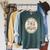 Persuasion Jane Austen Book Flowers Raglan Sleeve Sweatshirt Heather Blue Lagoon