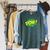 POW Vintage Superhero Comic Book Sound Effect Tshirt Raglan Sleeve Sweatshirt Heather Blue Lagoon