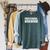 Professional Bookworm Book Reader Raglan Sleeve Sweatshirt Heather Blue Lagoon