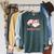 Read-A-Lotl Axolotl Books Reader Raglan Sleeve Sweatshirt Heather Blue Lagoon
