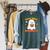 Read More Books With Ghost For Halloween Teacher Costume Raglan Sleeve Sweatshirt Heather Blue Lagoon