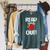 Read Your Heart Out Book Reading For Women & Men Raglan Sleeve Sweatshirt Heather Blue Lagoon