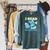 I Read Past My Bed Time Book Reading Anglerfish Librarian Raglan Sleeve Sweatshirt Heather Blue Lagoon
