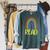 READ Rainbow Read Librarian Teacher Book Readers Reading Raglan Sleeve Sweatshirt Heather Blue Lagoon