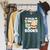 Read S'More Books Camping Reading Bookworm Book Lover Raglan Sleeve Sweatshirt Heather Blue Lagoon