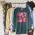 Reading Is For Everyone Books Lover Librarian Bookish Groovy Raglan Sleeve Sweatshirt Heather Blue Lagoon