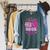 Reading Reader Crazy Book Lady English Teacher Raglan Sleeve Sweatshirt Heather Blue Lagoon