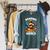 Reading Is Out Of This World Astronaut Book Lover Teacher Raglan Sleeve Sweatshirt Heather Blue Lagoon