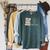 Retro I'm With The Banned Books Raglan Sleeve Sweatshirt Heather Blue Lagoon