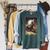 Star Wars The Book Of Boba Fett Combat Pose Portrait Raglan Sleeve Sweatshirt Heather Blue Lagoon