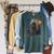 Star Wars The Book Of Boba Fett Fennec Shand Portrait Raglan Sleeve Sweatshirt Heather Blue Lagoon