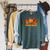 Star Wars The Book Of Boba Fett Galactic Sunset Poster Raglan Sleeve Sweatshirt Heather Blue Lagoon