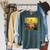 Star Wars The Mandalorian Din Djarin Comic Book Raglan Sleeve Sweatshirt Heather Blue Lagoon