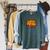 Super Grandfather Comic Book Hero Tshirt Super Papaw Raglan Sleeve Sweatshirt Heather Blue Lagoon