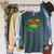 Superhero Uncle Costume For Men Comic Book Birthday Raglan Sleeve Sweatshirt Heather Blue Lagoon