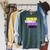 Threadless Grey Sky Chai Nonbinary Pride Book Stack Graphic Raglan Sleeve Sweatshirt Heather Blue Lagoon