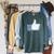 Thumbs Up Like Face Book Icon Raglan Sleeve Sweatshirt Heather Blue Lagoon