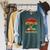 History Inspiring Future Fist Tree Book Roots Raglan Sleeve Sweatshirt Heather Blue Lagoon