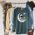 UFO Alien Astronaut Reading Book In Space Raglan Sleeve Sweatshirt Heather Blue Lagoon UFO Alien Astronaut Reading Book In Space Raglan Sleeve Sweatshirt Heather Blue Lagoon