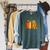 Vintage Book Pumpkin Autumn Fall Librarians Bookworm Teacher Raglan Sleeve Sweatshirt Heather Blue Lagoon