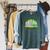 Wild About Reading Books Rhino Pig And Crocodile Raglan Sleeve Sweatshirt Heather Blue Lagoon