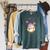 Women's Dungeon Crawler Carl Airbrushed Princess Donut Series Book Raglan Sleeve Sweatshirt Heather Blue Lagoon