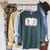 Women's Good Place Right Now In My Book Of Course Not Mentally Raglan Sleeve Sweatshirt Heather Blue Lagoon