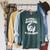 In A World Of Bookworms Be A Book Dragon Inspirational Raglan Sleeve Sweatshirt Heather Blue Lagoon