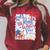 4th Of July Read Blue Patriotic Book Lovers Girl Women Raglan Sleeve Sweatshirt Heather Dust