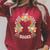 70s Groovy Rainbow Reading Outfit Hippie Peace Love Books Raglan Sleeve Sweatshirt Heather Dust