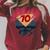 71st Birthday Comic Book Hero Born In 1954 Raglan Sleeve Sweatshirt Heather Dust