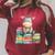 Adorable Donkey With Heart Sitting On Colorful Book Stack Raglan Sleeve Sweatshirt Heather Dust